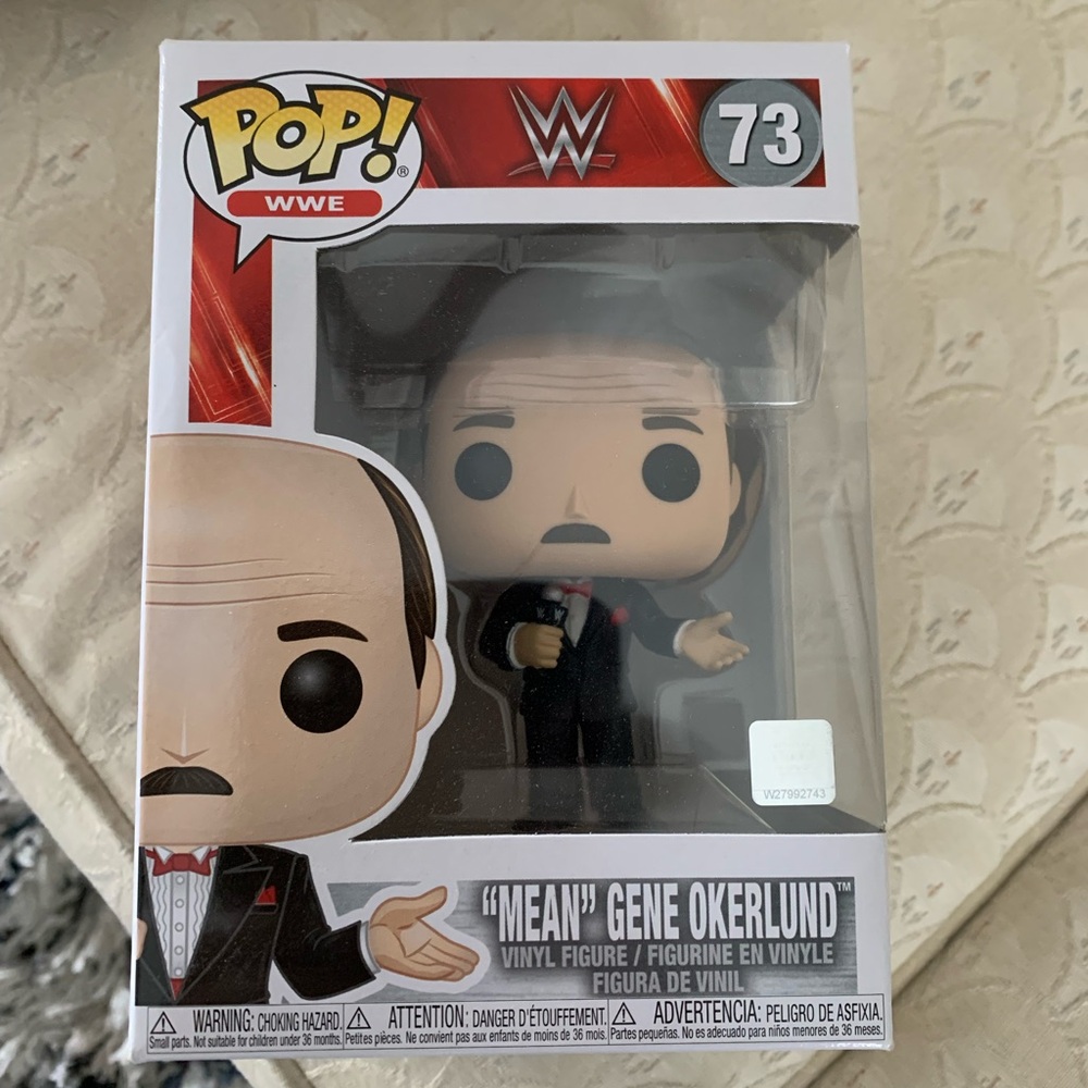 Funko Pop! WWE 'Mean' Gene Okerlund Figure - Black and Red